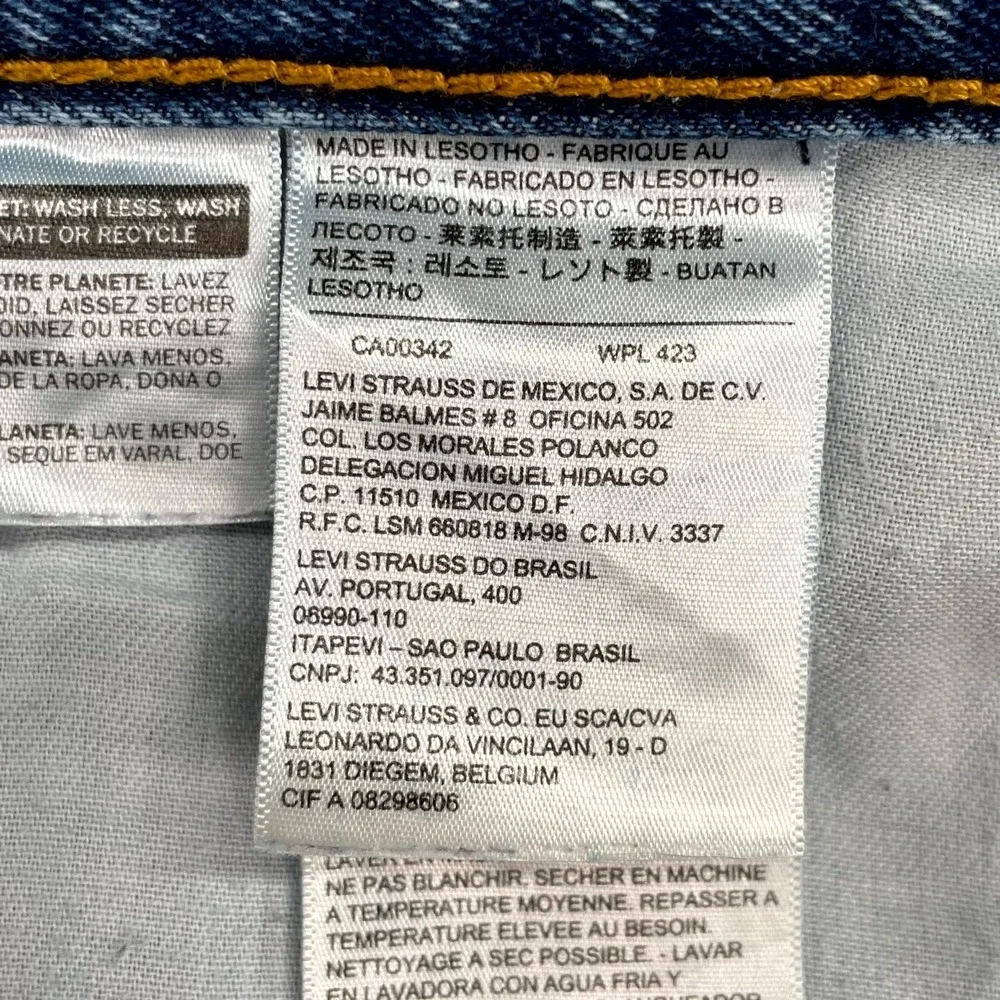 Levi's 505 Jeans Mens 37x30.5* Blue Denim‎ Grunge Skate Academia Preppy Workwear